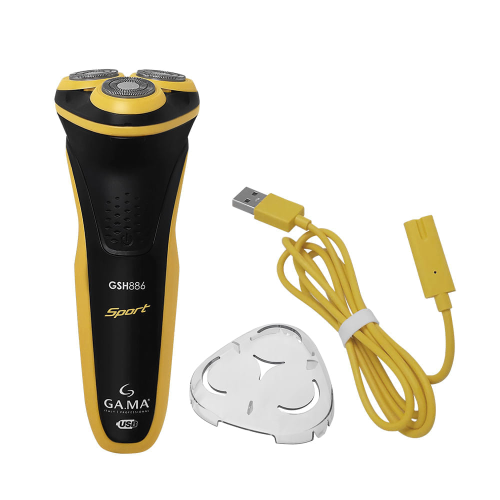 Barbeador 3 Lâminas Gsh886 Sport USB Bivolt