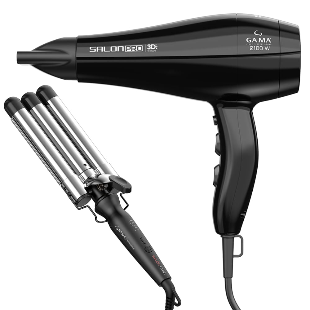 Kit Sec Salon Pro 3D e Modelador Triondas Salon Curl