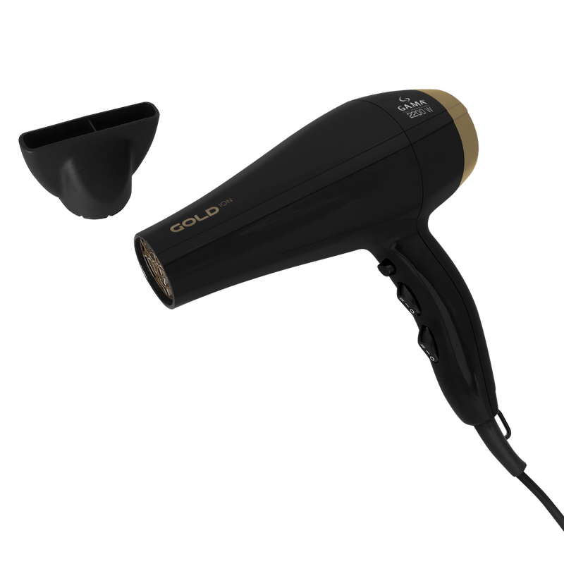 Kit Secador Gold Ion e Escova Alisadora Gold Ion