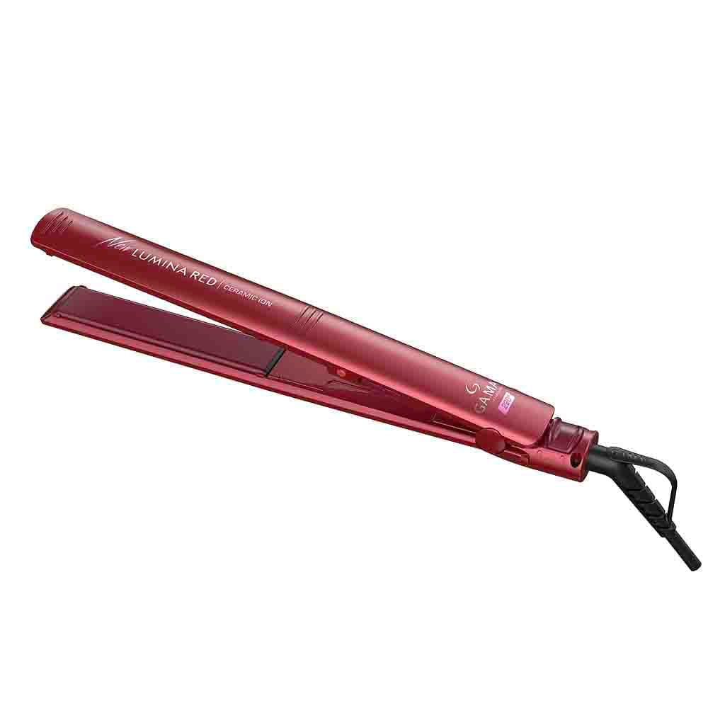 Prancha De Cabelo Elegance New Lumina Red Ceramic Íon Bivolt