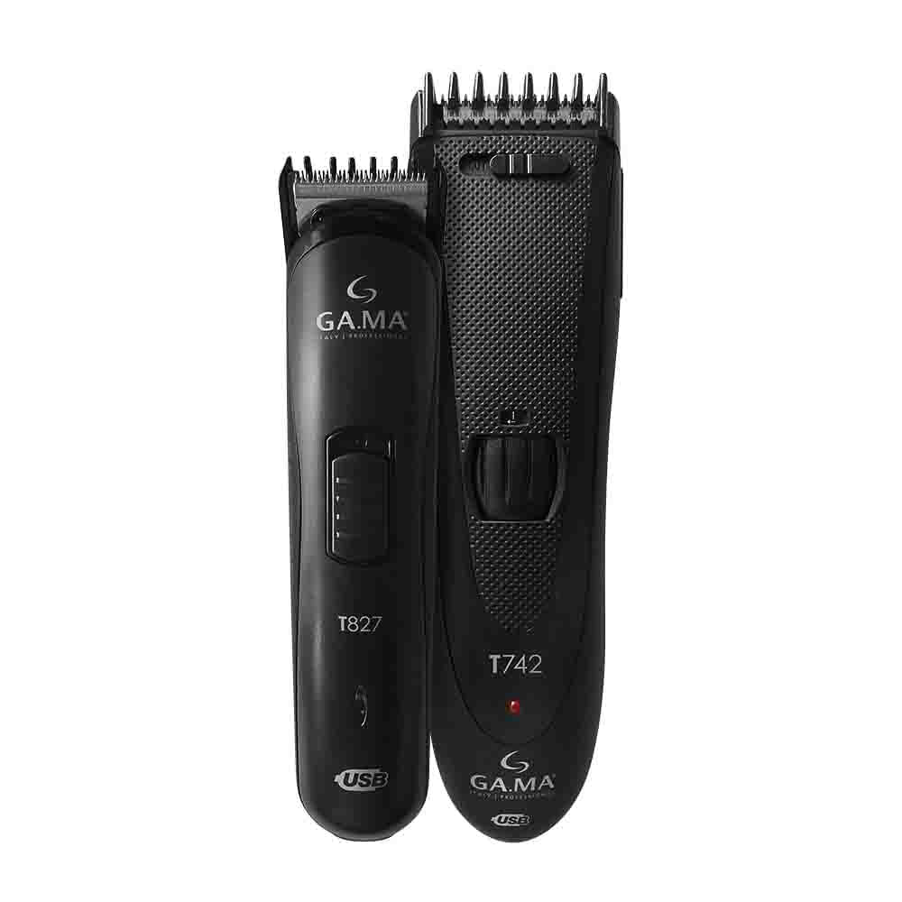 Kit Máquina De Corte T747 Black Titanium Usb Bivolt